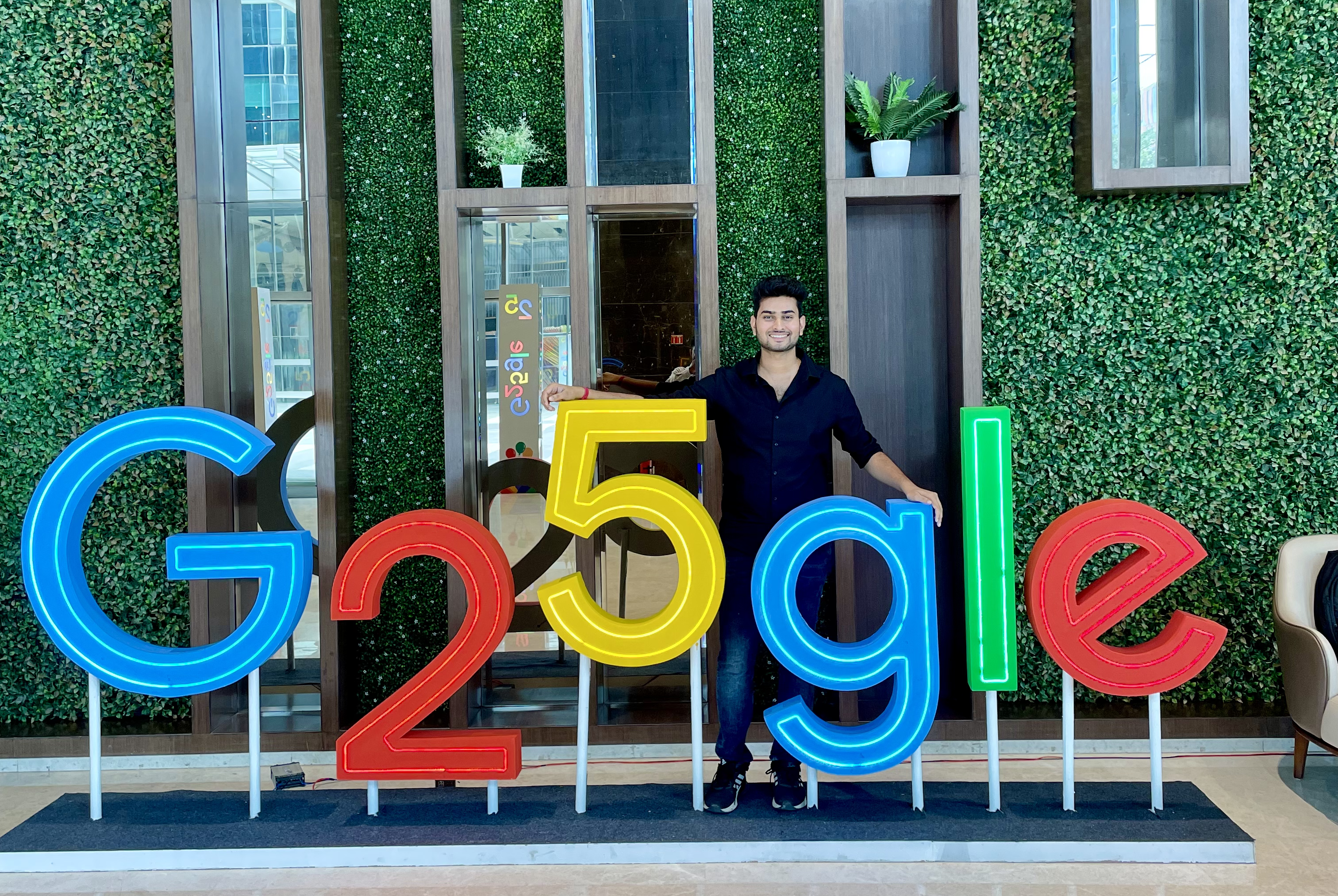Rishab Pan at Google Office